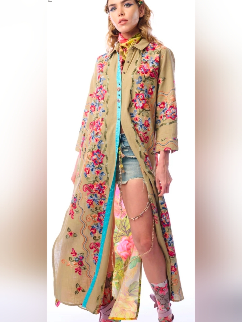 NWT Aratta Mark Maxi Duster Beauty Mark Maxi Duster Small